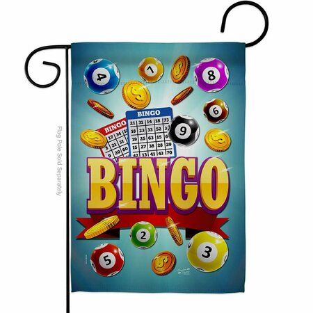 PATIO TRASERO 13 x 18.5 in. Bingo Win Night Interests Game Double-Sided Decorative Vertical Garden Flags - PA3902633